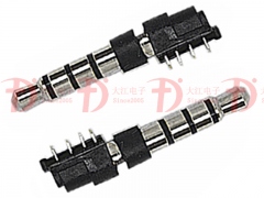 PCB插頭3.5四極4.6盤(pán)27L帶膠圈PCB插頭黑膠 